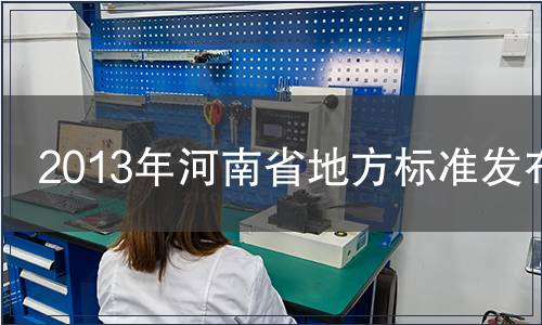 2013年河南省地方標準發布