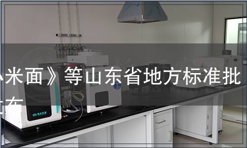 《小米面》等山東省地方標準批準發布