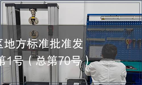 廣西壯族自治區地方標準批準發布公告2013年第1號（總第70號）