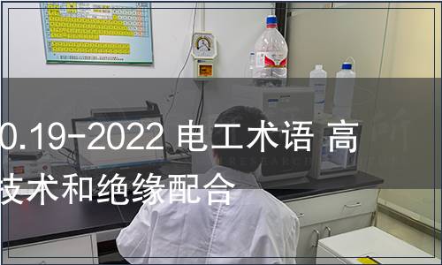 GB/T 2900.19-2022 電工術(shù)語 高電壓試驗(yàn)技術(shù)和絕緣配合