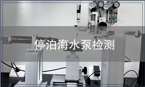 停泊海水泵檢測