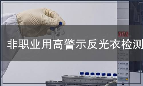 非職業用高警示反光衣檢測