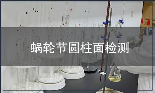 蝸輪節圓柱面檢測