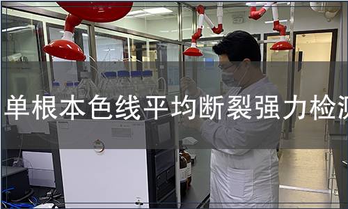 單根本色線平均斷裂強力檢測