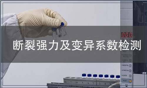 斷裂強力及變異系數(shù)檢測