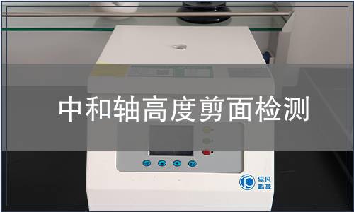 中和軸高度剪面檢測(cè)