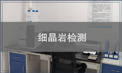 細(xì)晶巖檢測