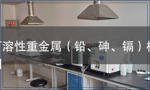 可溶性重金屬（鉛、砷、鎘）檢測