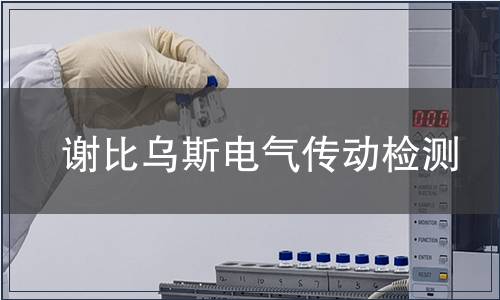 謝比烏斯電氣傳動檢測