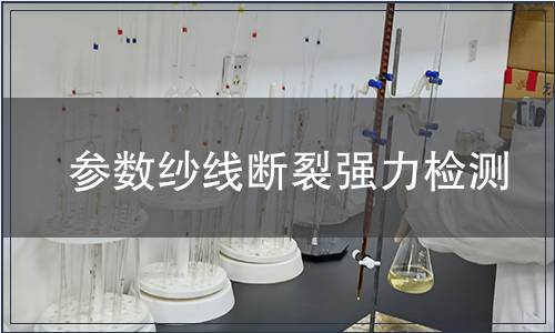 參數紗線斷裂強力檢測