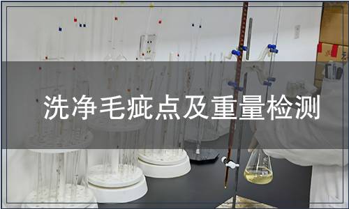 洗凈毛疵點及重量檢測